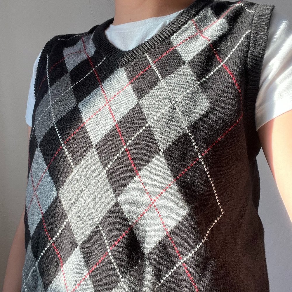 argyle sweater vest